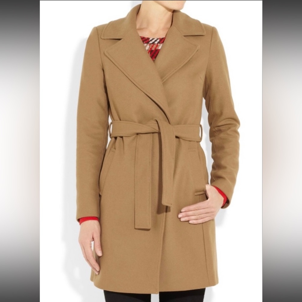 Michael Kors Wool Wrap Peacoat
